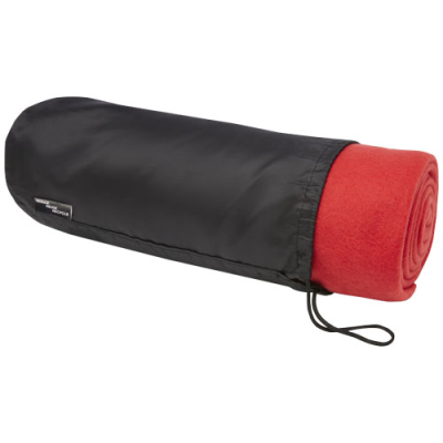 Picture of WILLOW GRS RPET POLAR FLEECE BLANKET in Red