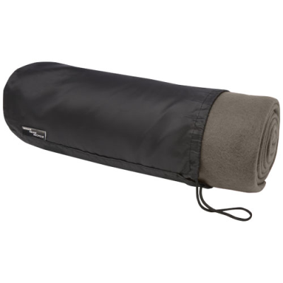 Picture of WILLOW GRS RPET POLAR FLEECE BLANKET in Anthracite Grey.