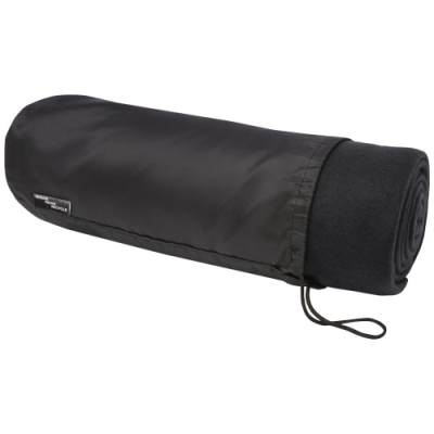 Picture of WILLOW GRS RPET POLAR FLEECE BLANKET in Solid Black