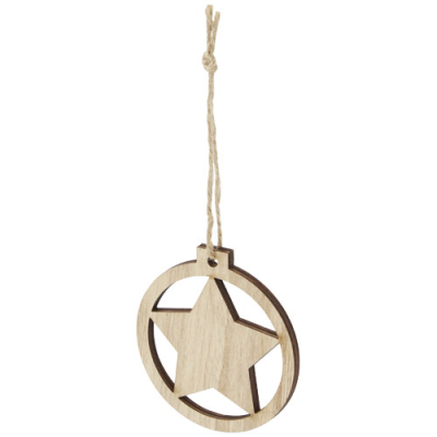 Picture of NATALL WOOD STAR ORNAMENT