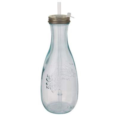 Picture of POLPA RECYCLED GLASS BOTTLE with Straw