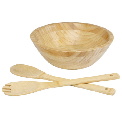 Picture of ARGULLS BAMBOO SALAD BOWL AND TOOLS in Natural