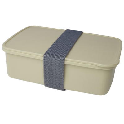 Picture of DOVI RECYCLED PLASTIC LUNCH BOX in Beige.