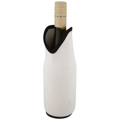 Picture of NOUN RECYCLED NEOPRENE WINE SLEEVE HOLDER in White.