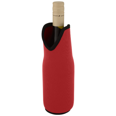 Picture of NOUN RECYCLED NEOPRENE WINE SLEEVE HOLDER in Red