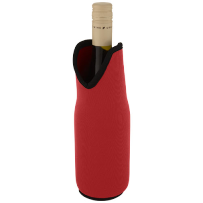 Picture of NOUN RECYCLED NEOPRENE WINE SLEEVE HOLDER in Red.