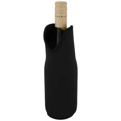 Picture of NOUN RECYCLED NEOPRENE WINE SLEEVE HOLDER in Solid Black