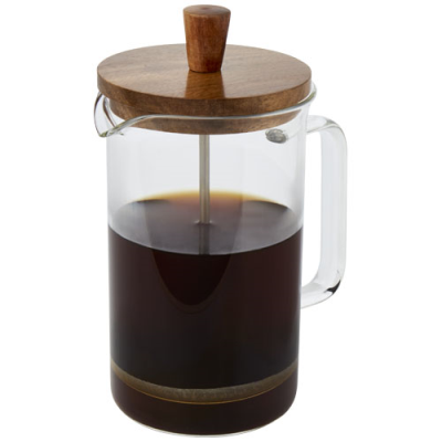 Picture of IVORIE 600 ML COFFEE PRESS in Clear Transparent & Wood.