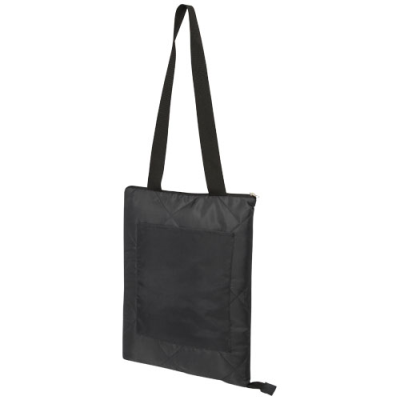 Picture of CLARY GRS RECYCLED POLYESTER PICNIC BLANKET in Solid Black.