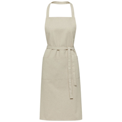 Picture of SHARA 240 G & M2 AWARE™ RECYCLED APRON in Oatmeal.