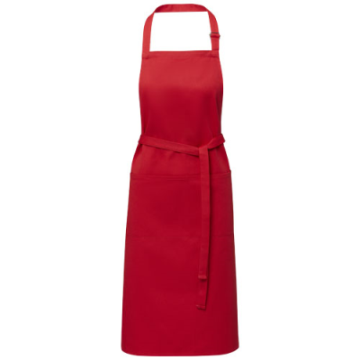 Picture of ANDREA 240 G & M² APRON with Adjustable Lanyard in Red.