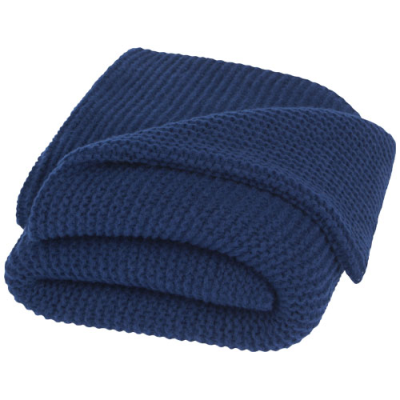 Picture of SUZY 150 x 120 CM GRS POLYESTER KNITTED BLANKET in Navy.