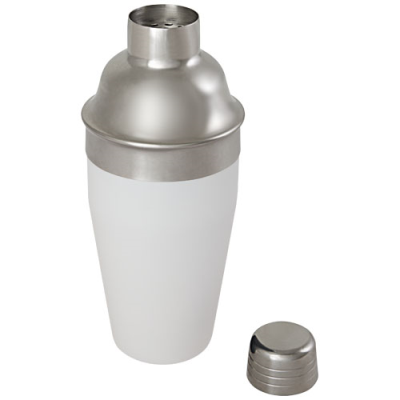 Picture of GAUDIE RECYCLED STAINLESS STEEL METAL COCKTAIL SHAKER in White.