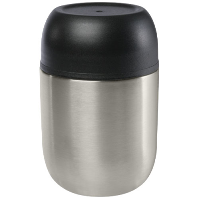 Picture of SUPO 480 ML DOUBLE-WALLED LUNCH POT in Silver.