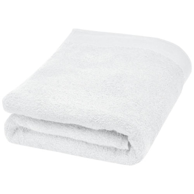 Picture of ELLIE 550 G & M² COTTON TOWEL 70X140 CM in White.