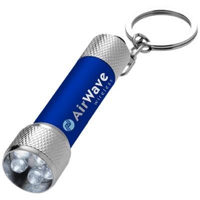 Picture of DRACO LED KEYRING CHAIN LIGHT in Blue-silver