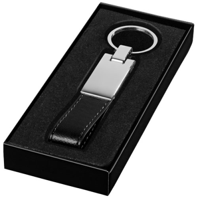 Picture of CORSA STRAP KEYRING CHAIN in Black Solid-silver