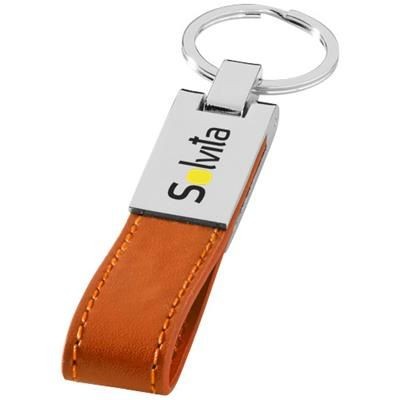 Picture of CORSA STRAP KEYRING CHAIN in Orange-silver