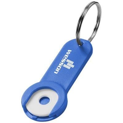 Picture of SHOPPY COIN HOLDER KEYRING CHAIN in Royal Blue