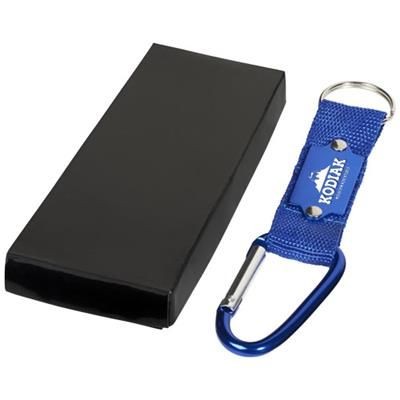 Picture of STRAP CARABINER KEYRING CHAIN in Blue