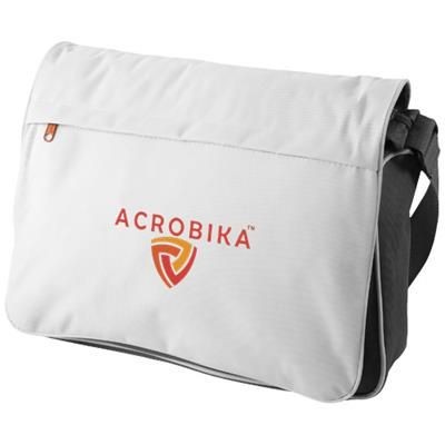 Picture of VERMONT MESSENGER BAG in White Solid