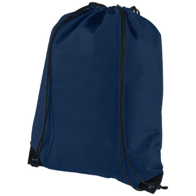 EVERGREEN NON-WOVEN DRAWSTRING BACKPACK RUCKSACK 5L in Navy.