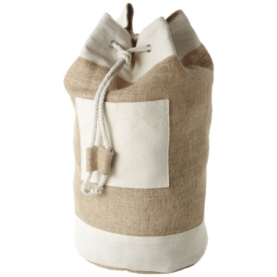 Picture of GOA JUTE SAILOR DUFFLE BAG 16L in Natural & Natural.