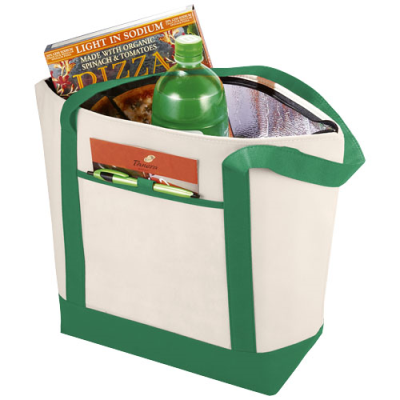 Picture of LIGHTHOUSE NON-WOVEN COOLER TOTE 21L in Natural & Green