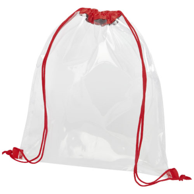 Picture of LANCASTER CLEAR TRANSPARENT DRAWSTRING BACKPACK RUCKSACK 5L