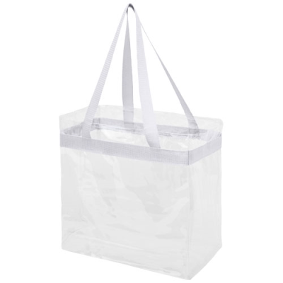 Picture of HAMPTON CLEAR TRANSPARENT TOTE BAG 13L in White & Clear Transparent Clear Transparent.