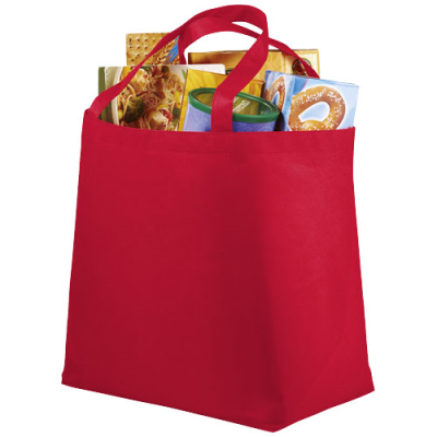 Picture of MARYVILLE NON-WOVEN SHOPPER TOTE BAG 28L in Red.