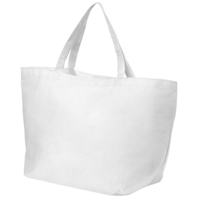 Picture of MARYVILLE NON-WOVEN SHOPPER TOTE BAG 28L in White.