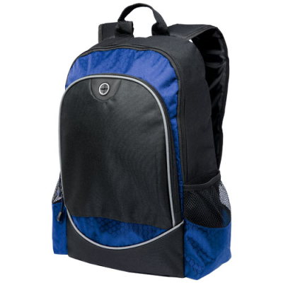 Picture of BENTON 15 INCH LAPTOP BACKPACK RUCKSACK 15L in Solid Black & Royal Blue.