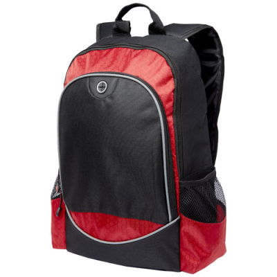 Picture of BENTON 15 INCH LAPTOP BACKPACK RUCKSACK 15L in Solid Black & Red.