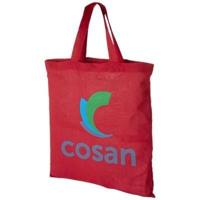 Picture of VIRGINIA 100 G-M² COTTON TOTE BAG SHORT HANDLES in Red