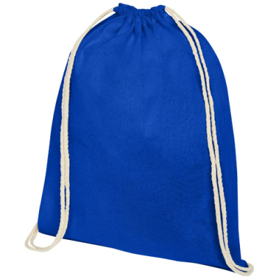 Picture of OREGON 100 G-M² COTTON DRAWSTRING BACKPACK RUCKSACK in Royal Blue