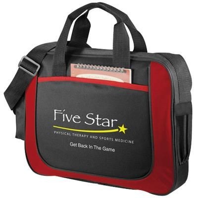 Picture of THE DOLPHIN BUSINESS BRIEFCASE in Black Solid-red