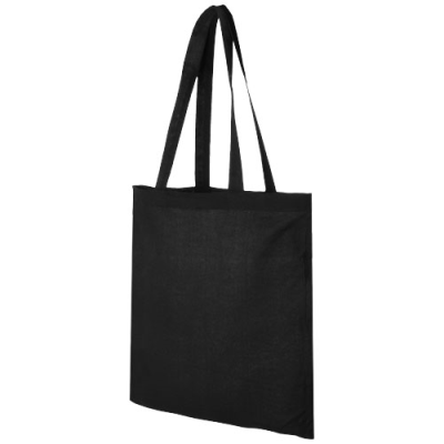 Picture of MADRAS 140 G & M² COTTON TOTE BAG 7L in Solid Black.