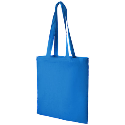 Picture of MADRAS 140 G & M² COTTON TOTE BAG 7L in Process Blue.