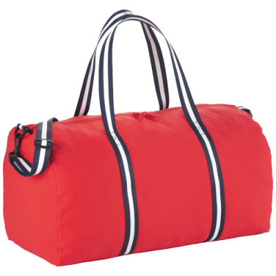 Picture of WEEKENDER COTTON TRAVEL DUFFLE BAG in Red