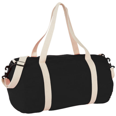 Picture of COCHICHUATE COTTON BARREL DUFFLE BAG in Black Solid