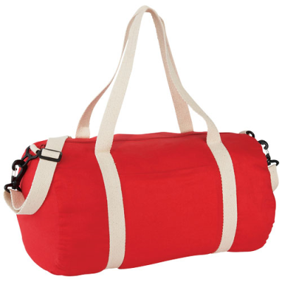 Picture of COCHICHUATE COTTON BARREL DUFFLE BAG 25L in Red.