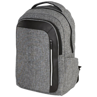 Picture of VAULT RFID 15 INCH LAPTOP BACKPACK RUCKSACK 16L in Heather Grey & Solid Black.