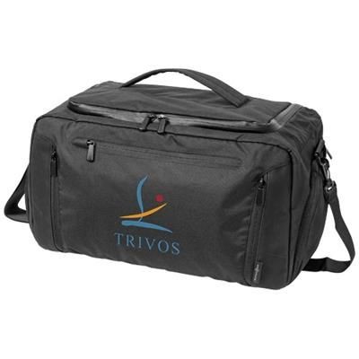 Picture of DELUXE DUFFLE BAG with Tablet Pocket in Black Solid
