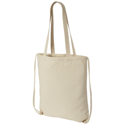 Picture of ELIZA 240 G & M² COTTON DRAWSTRING BACKPACK RUCKSACK 6L in Natural.