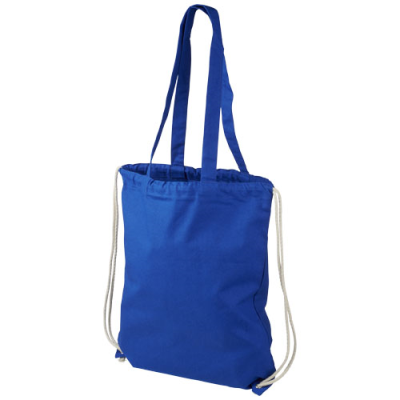 Picture of ELIZA 240 G-M² COTTON DRAWSTRING BACKPACK RUCKSACK in Royal Blue
