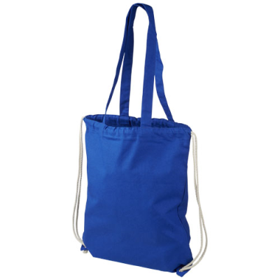 Picture of ELIZA 240 G & M² COTTON DRAWSTRING BACKPACK RUCKSACK 6L in Royal Blue