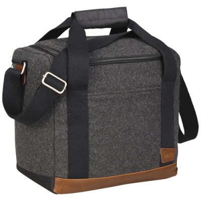 Picture of CAMPSTER 12-BOTTLE COOL BAG 13L in Charcoal & Brown.