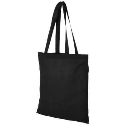 Picture of PERU 180 G & M² COTTON TOTE BAG 7L in Solid Black.