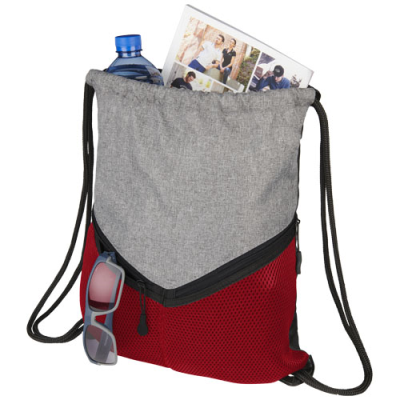 Picture of VOYAGER DRAWSTRING BAG 6L in Red & Grey